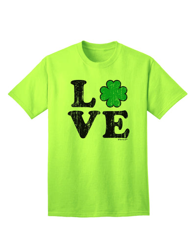 Irish Love - Vintage-inspired Adult T-Shirt by TooLoud-Mens T-shirts-TooLoud-Neon-Green-Small-Davson Sales