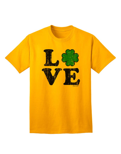 Irish Love - Vintage-inspired Adult T-Shirt by TooLoud-Mens T-shirts-TooLoud-Gold-Small-Davson Sales