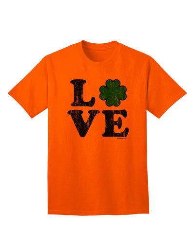 Irish Love - Vintage-inspired Adult T-Shirt by TooLoud-Mens T-shirts-TooLoud-Orange-Small-Davson Sales