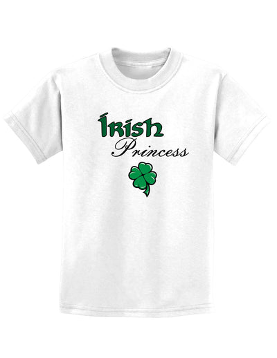 Irish Princess Childrens St Patrick's Day T-Shirt-TooLoud-White-Small-Davson Sales