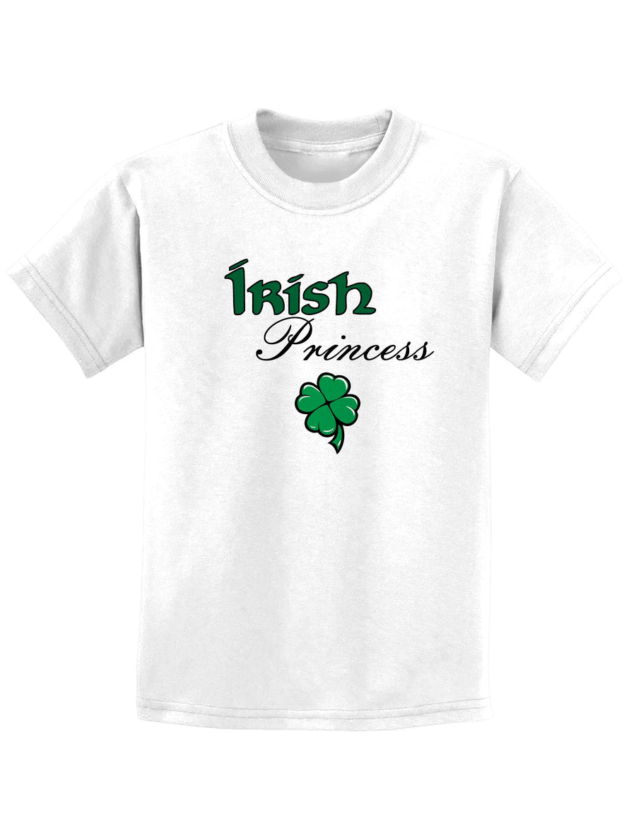 Irish Princess Childrens St Patrick's Day T-Shirt-TooLoud-Ash Gray-Small-Davson Sales