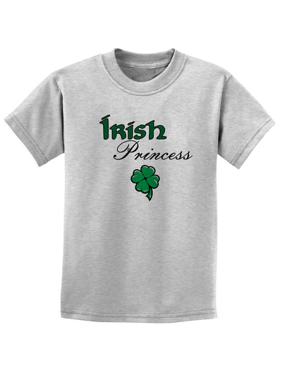 Irish Princess Childrens St Patrick's Day T-Shirt-TooLoud-Ash Gray-Small-Davson Sales