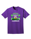 Irish Today Hungover Tomorrow Adult Dark T-Shirt-Mens T-Shirt-TooLoud-Purple-Small-Davson Sales