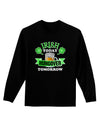 Irish Today Hungover Tomorrow Adult Long Sleeve Dark T-Shirt-TooLoud-Black-Small-Davson Sales
