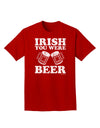 Irish You Were Beer Adult Dark T-Shirt by TooLoud-Mens T-Shirt-TooLoud-Red-Small-Davson Sales