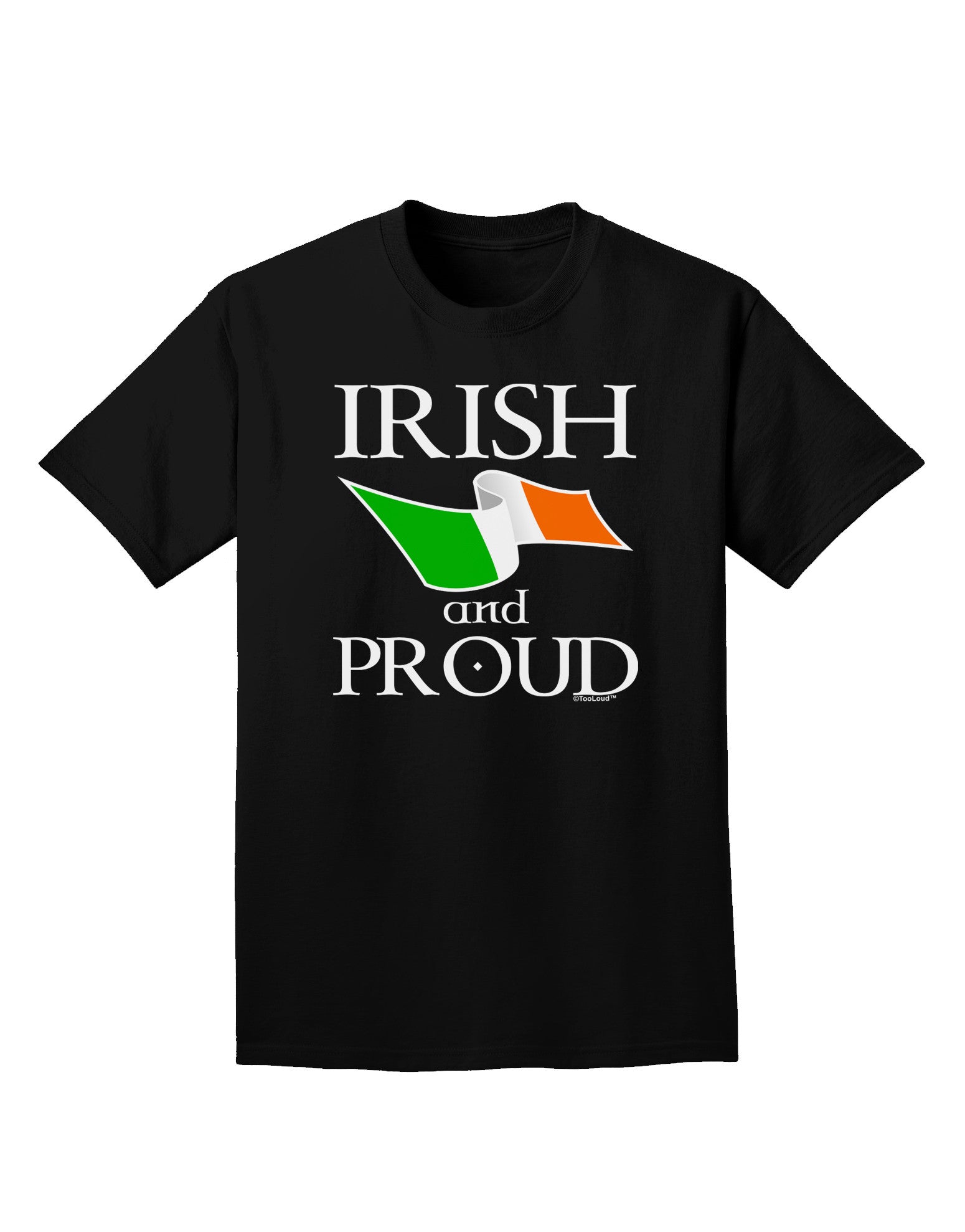 Irish and Proud Adult Dark T-Shirt-Mens T-Shirt-TooLoud-Black-Small-Davson Sales