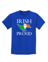 Irish and Proud Childrens Dark T-Shirt-Childrens T-Shirt-TooLoud-Royal-Blue-X-Small-Davson Sales