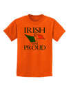 Irish and Proud Childrens T-Shirt-Childrens T-Shirt-TooLoud-Orange-X-Small-Davson Sales