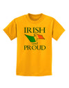 Irish and Proud Childrens T-Shirt-Childrens T-Shirt-TooLoud-Gold-X-Small-Davson Sales
