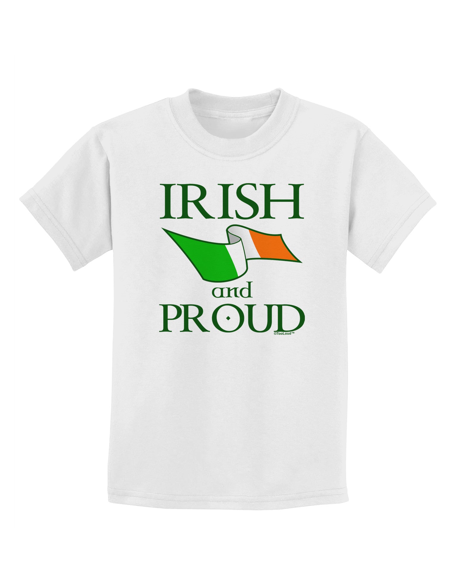 Irish and Proud Childrens T-Shirt-Childrens T-Shirt-TooLoud-White-X-Small-Davson Sales