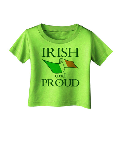 Irish and Proud Infant T-Shirt-Infant T-Shirt-TooLoud-Lime-Green-06-Months-Davson Sales