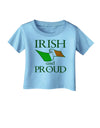 Irish and Proud Infant T-Shirt-Infant T-Shirt-TooLoud-Aquatic-Blue-06-Months-Davson Sales