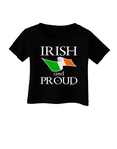 Irish and Proud Infant T-Shirt Dark-Infant T-Shirt-TooLoud-Black-06-Months-Davson Sales