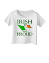 Irish and Proud Infant T-Shirt-Infant T-Shirt-TooLoud-White-06-Months-Davson Sales