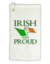 Irish and Proud Micro Terry Gromet Golf Towel 16 x 25 inch-Golf Towel-TooLoud-White-Davson Sales