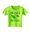 Irish and Proud Toddler T-Shirt-Toddler T-Shirt-TooLoud-Lime-Green-2T-Davson Sales