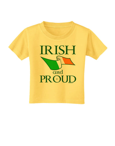 Irish and Proud Toddler T-Shirt-Toddler T-Shirt-TooLoud-Yellow-2T-Davson Sales