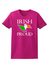 Irish and Proud Womens Dark T-Shirt-TooLoud-Hot-Pink-Small-Davson Sales