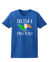 Irish and Proud Womens Dark T-Shirt-TooLoud-Royal-Blue-X-Small-Davson Sales