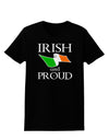 Irish and Proud Womens Dark T-Shirt-TooLoud-Black-X-Small-Davson Sales