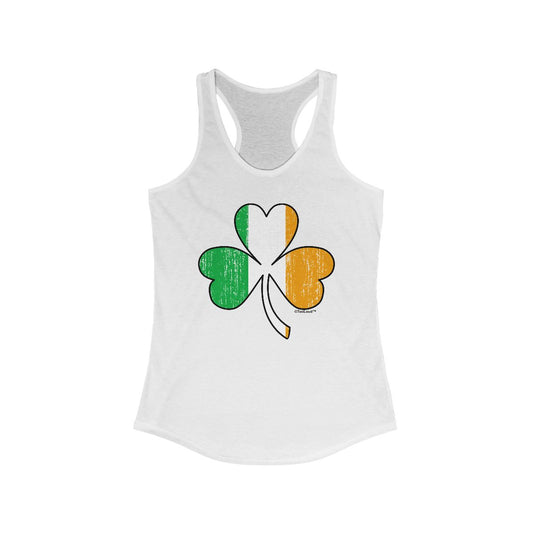 Irish Flag - Shamrock Distressed Womens Tank Top by TooLoud
