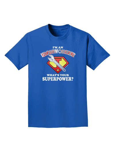 Ironworker - Superpower Adult Dark T-Shirt-Mens T-Shirt-TooLoud-Royal-Blue-Small-Davson Sales