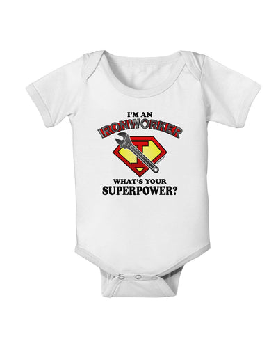 Ironworker - Superpower Baby Romper Bodysuit-Baby Romper-TooLoud-White-06-Months-Davson Sales