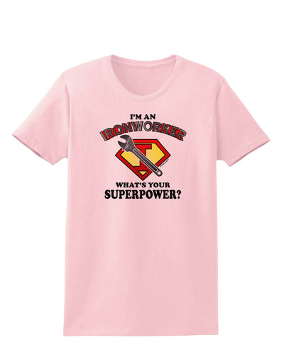 Ironworker - Superpower Womens T-Shirt-Womens T-Shirt-TooLoud-PalePink-X-Small-Davson Sales