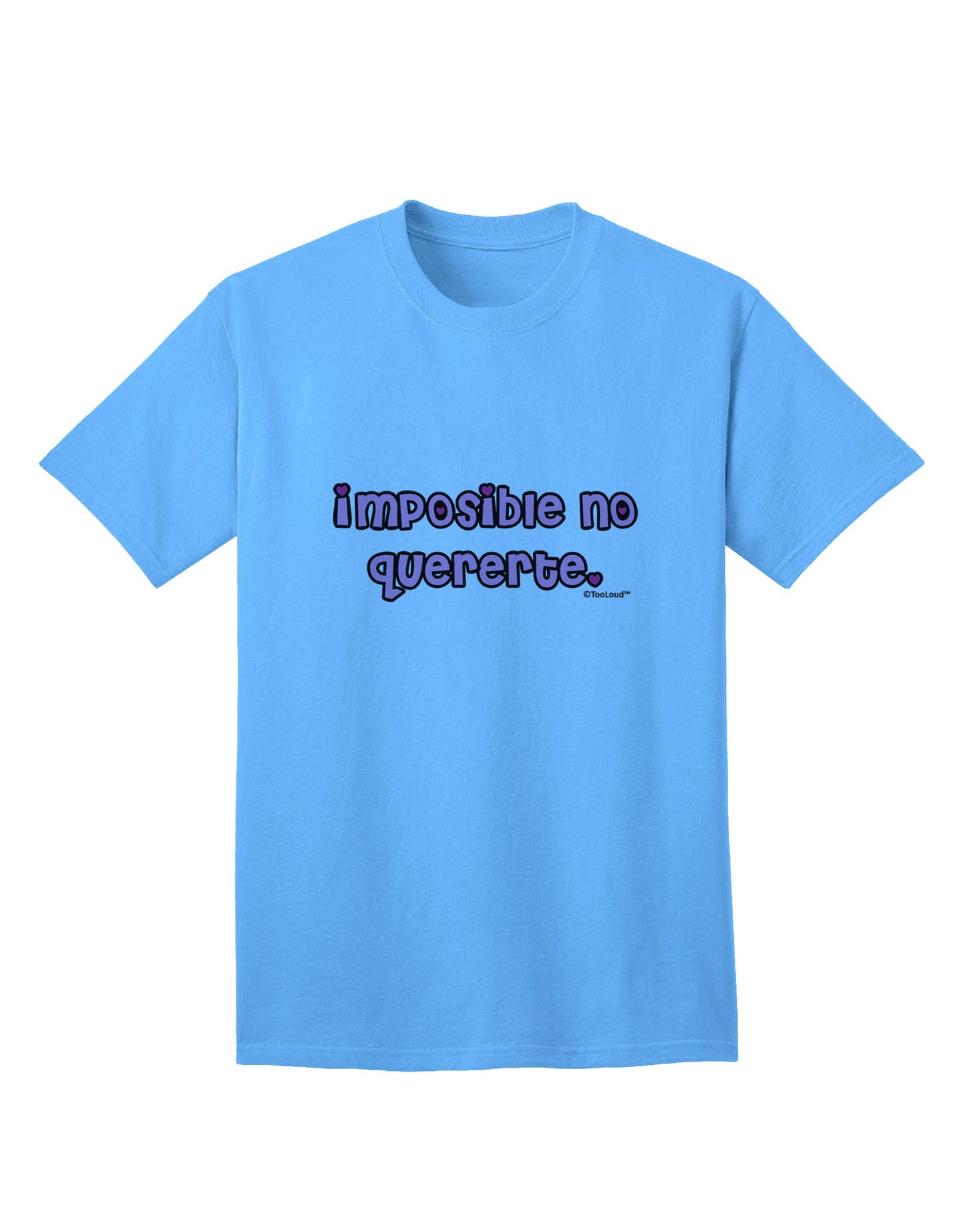 Irresistible Adult T-Shirt - Imposible No Quererte by TooLoud-Mens T-shirts-TooLoud-Aquatic-Blue-Small-Davson Sales