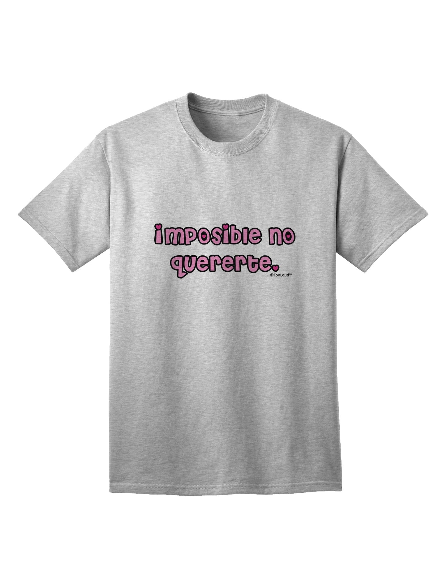 Irresistible Adult T-Shirt - Imposible No Quererte by TooLoud-Mens T-shirts-TooLoud-AshGray-Small-Davson Sales