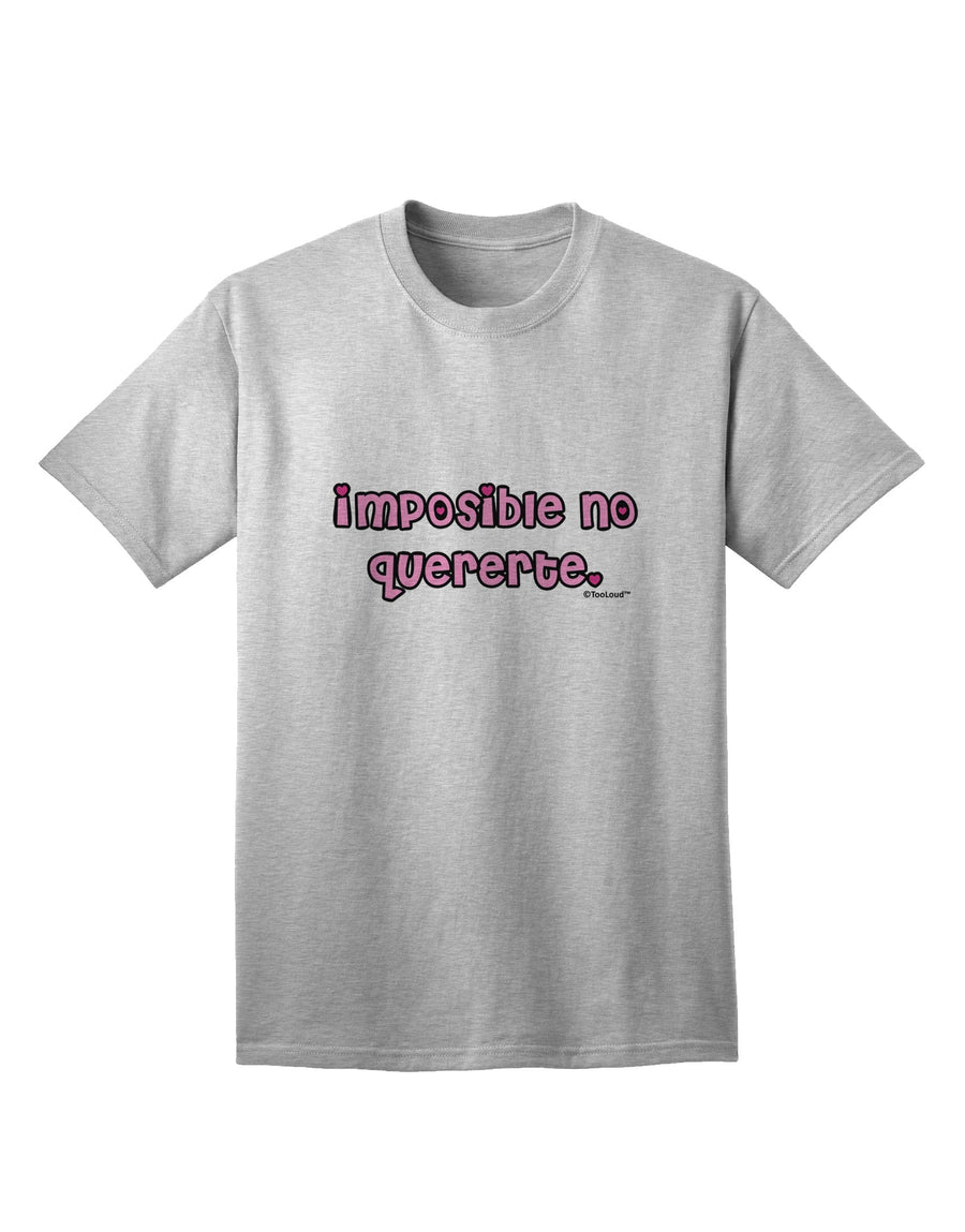 Irresistible Adult T-Shirt - Imposible No Quererte by TooLoud-Mens T-shirts-TooLoud-White-Small-Davson Sales