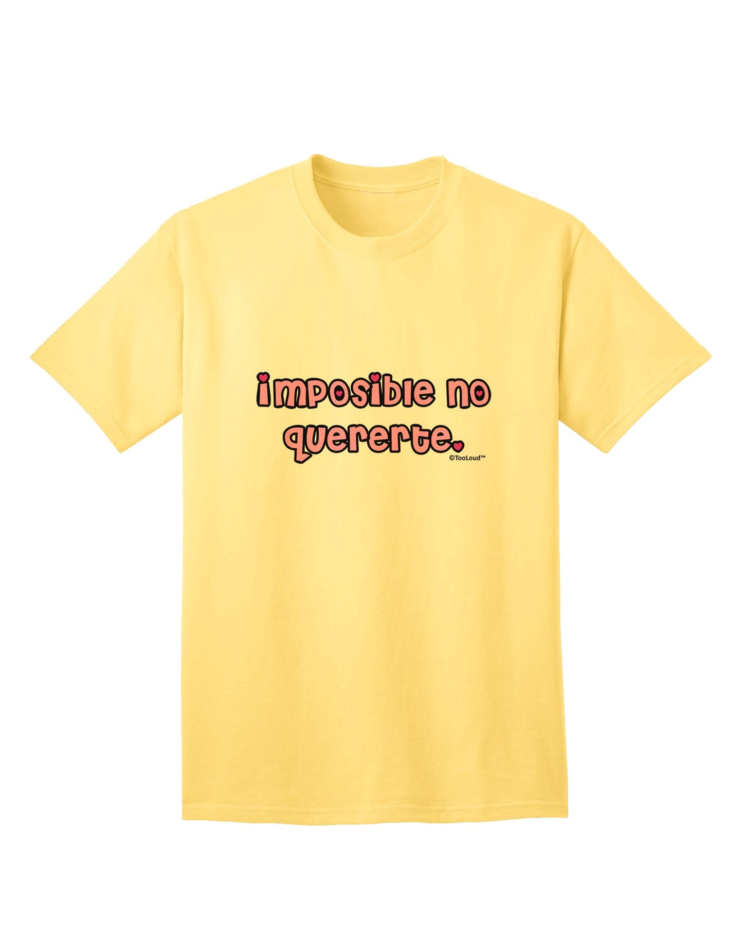 Irresistible Adult T-Shirt - Imposible No Quererte by TooLoud-Mens T-shirts-TooLoud-Yellow-Small-Davson Sales