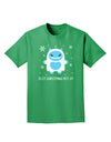 Is It Christmas Yet - Yeti Abominable Snowman Adult Dark T-Shirt-Mens T-Shirt-TooLoud-Kelly-Green-Small-Davson Sales