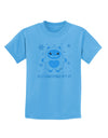 Is It Christmas Yet - Yeti Abominable Snowman Childrens T-Shirt-Childrens T-Shirt-TooLoud-Aquatic-Blue-X-Small-Davson Sales