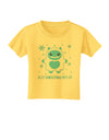 Is It Christmas Yet - Yeti Abominable Snowman Toddler T-Shirt-Toddler T-Shirt-TooLoud-Yellow-2T-Davson Sales