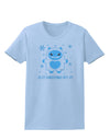 Is It Christmas Yet - Yeti Abominable Snowman Womens T-Shirt-Womens T-Shirt-TooLoud-Light-Blue-X-Small-Davson Sales