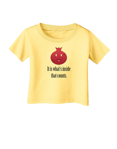 It is Whats Inside That Counts Infant T-Shirt-Infant T-Shirt-TooLoud-Daffodil-Yellow-06-Months-Davson Sales
