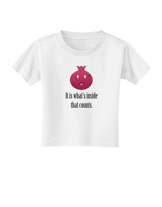 It is Whats Inside That Counts Toddler T-Shirt-Toddler T-Shirt-TooLoud-White-2T-Davson Sales