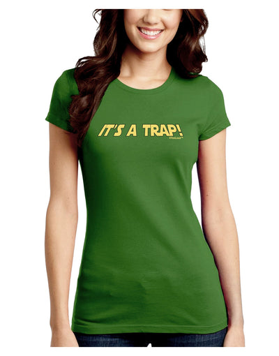 It is a Trap Juniors Petite Crew Dark T-Shirt-T-Shirts Juniors Tops-TooLoud-Kiwi-Green-Juniors Fitted Small-Davson Sales