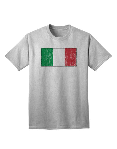 Italian Flag Distressed Adult T-Shirt: A Captivating Addition to Your Wardrobe by TooLoud-Mens T-shirts-TooLoud-AshGray-Small-Davson Sales