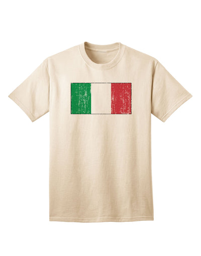 Italian Flag Distressed Adult T-Shirt: A Captivating Addition to Your Wardrobe by TooLoud-Mens T-shirts-TooLoud-Natural-Small-Davson Sales