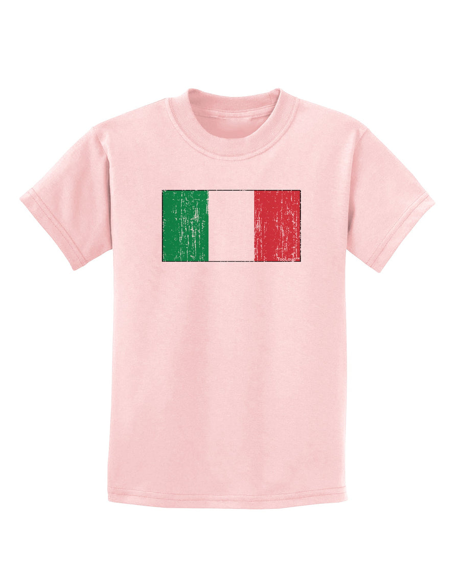 Italian Flag - Distressed Childrens T-Shirt by TooLoud-Childrens T-Shirt-TooLoud-White-X-Small-Davson Sales