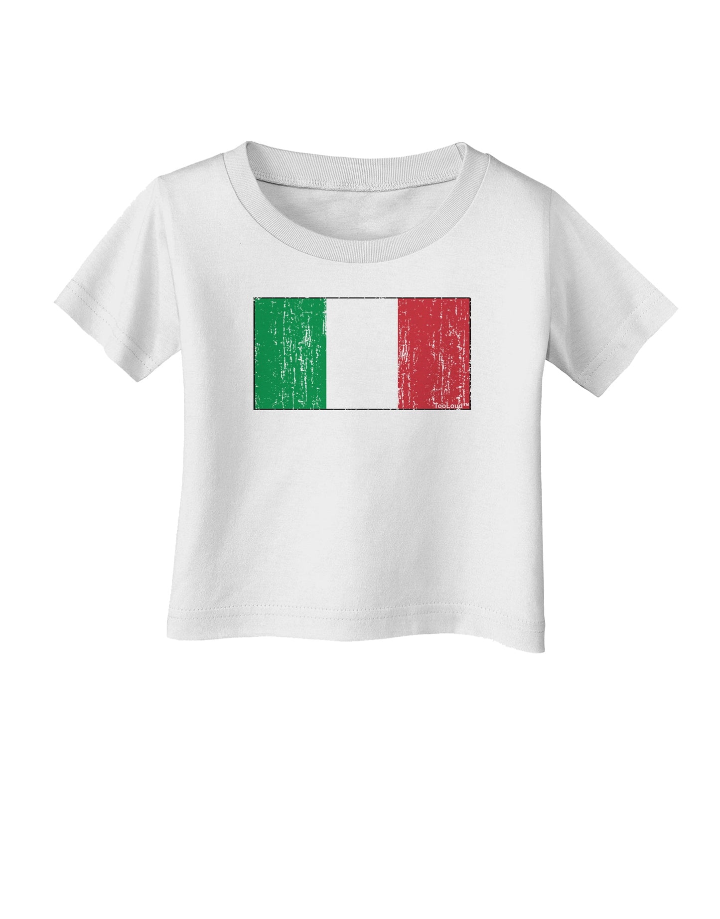 Italian Flag - Distressed Infant T-Shirt by TooLoud-Infant T-Shirt-TooLoud-White-06-Months-Davson Sales