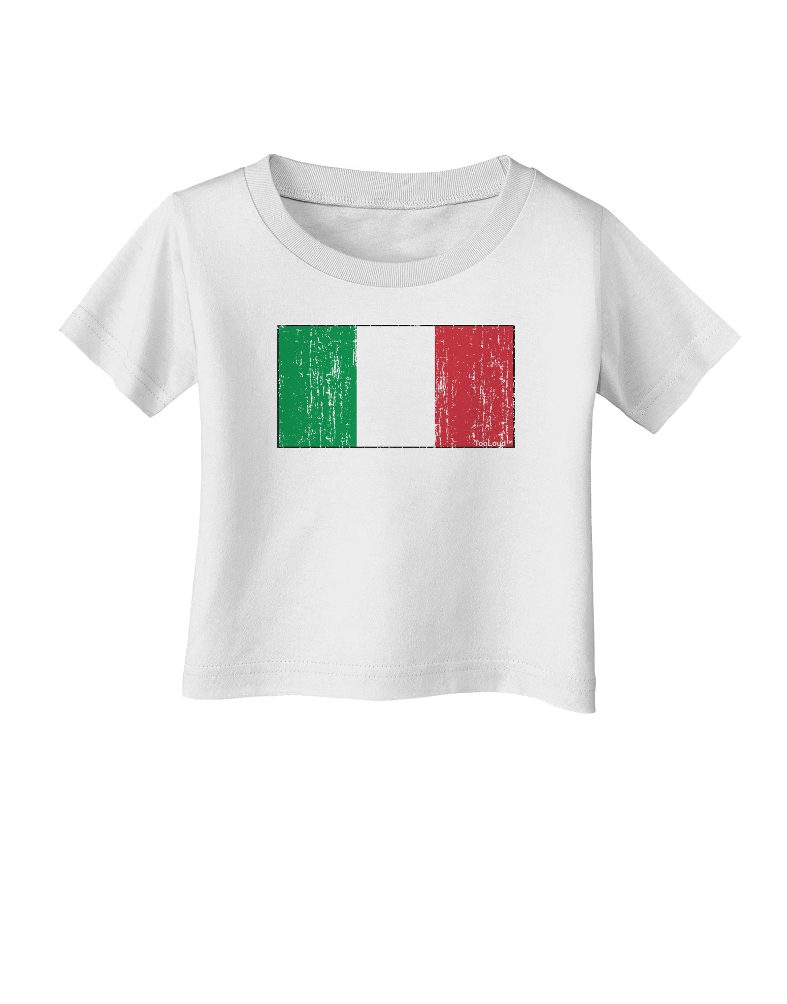 Italian Flag - Distressed Infant T-Shirt by TooLoud-Infant T-Shirt-TooLoud-White-06-Months-Davson Sales