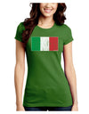 Italian Flag - Distressed Juniors Crew Dark T-Shirt by TooLoud-T-Shirts Juniors Tops-TooLoud-Kiwi-Green-Juniors Fitted X-Small-Davson Sales