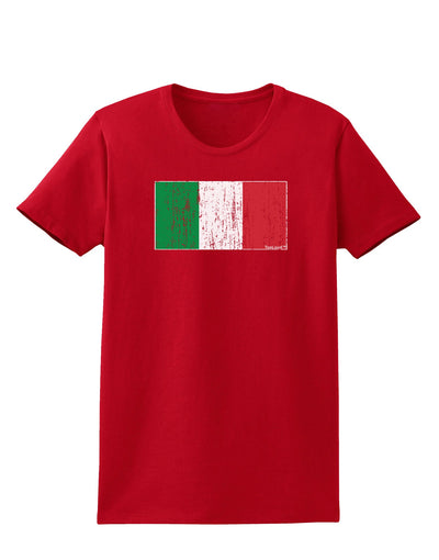 Italian Flag - Distressed Womens Dark T-Shirt by TooLoud-Womens T-Shirt-TooLoud-Red-X-Small-Davson Sales