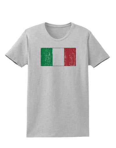 Italian Flag - Distressed Womens T-Shirt by TooLoud-Womens T-Shirt-TooLoud-AshGray-X-Small-Davson Sales