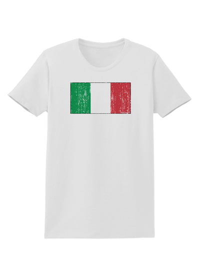 Italian Flag - Distressed Womens T-Shirt by TooLoud-Womens T-Shirt-TooLoud-White-X-Small-Davson Sales