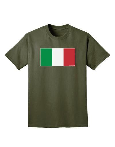 Italian Flag - Italy Adult Dark T-Shirt by TooLoud-Mens T-Shirt-TooLoud-Military-Green-Small-Davson Sales