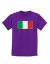 Italian Flag - Italy Childrens Dark T-Shirt by TooLoud-Childrens T-Shirt-TooLoud-Purple-X-Small-Davson Sales